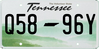 TN license plate Q5896Y