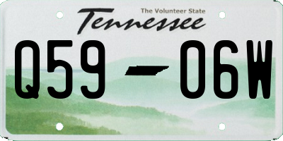 TN license plate Q5906W