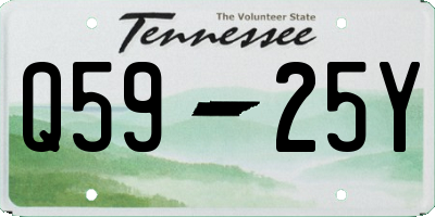 TN license plate Q5925Y
