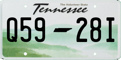 TN license plate Q5928I