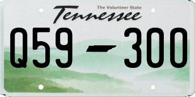 TN license plate Q5930O
