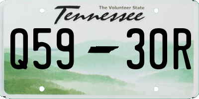 TN license plate Q5930R