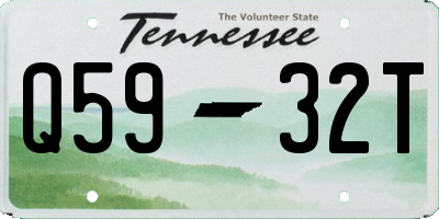 TN license plate Q5932T