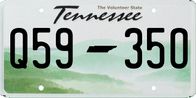 TN license plate Q5935O