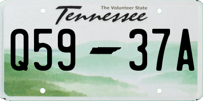 TN license plate Q5937A