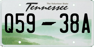 TN license plate Q5938A