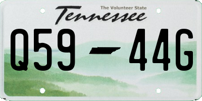 TN license plate Q5944G