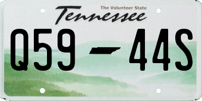 TN license plate Q5944S