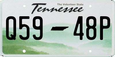 TN license plate Q5948P