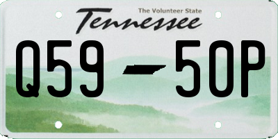 TN license plate Q5950P