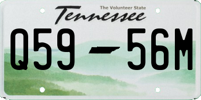 TN license plate Q5956M