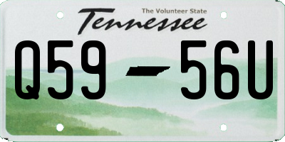 TN license plate Q5956U