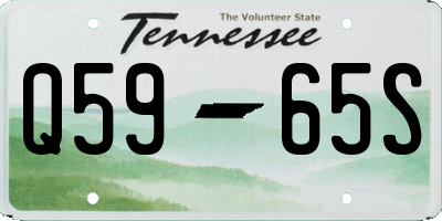 TN license plate Q5965S