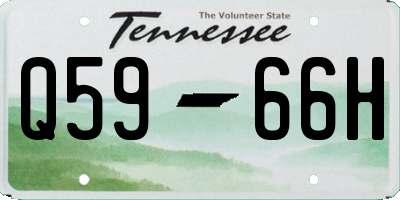 TN license plate Q5966H