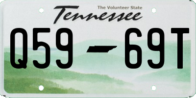 TN license plate Q5969T