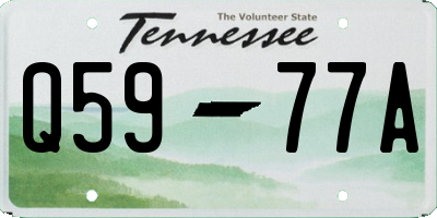 TN license plate Q5977A