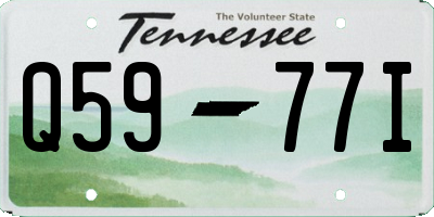TN license plate Q5977I
