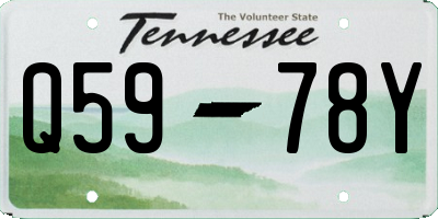TN license plate Q5978Y