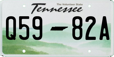 TN license plate Q5982A