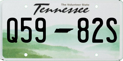 TN license plate Q5982S