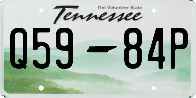 TN license plate Q5984P