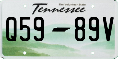 TN license plate Q5989V