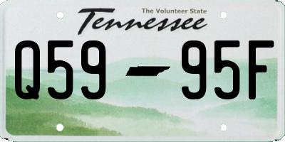 TN license plate Q5995F