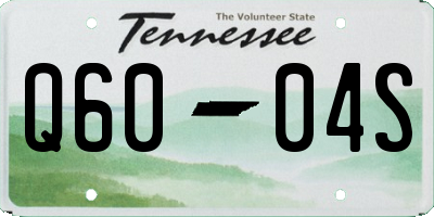 TN license plate Q6004S