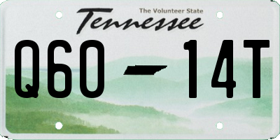 TN license plate Q6014T