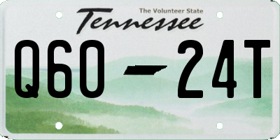 TN license plate Q6024T