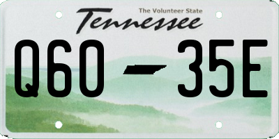 TN license plate Q6035E