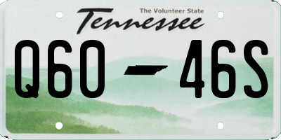TN license plate Q6046S