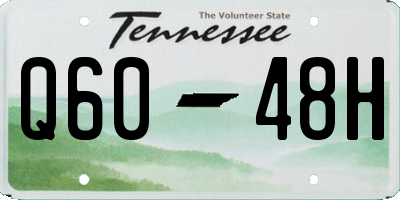 TN license plate Q6048H