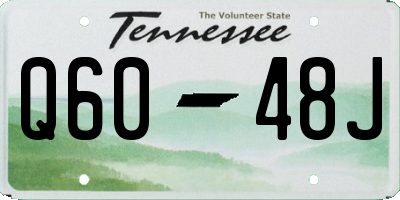 TN license plate Q6048J