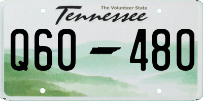 TN license plate Q6048O