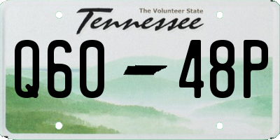 TN license plate Q6048P