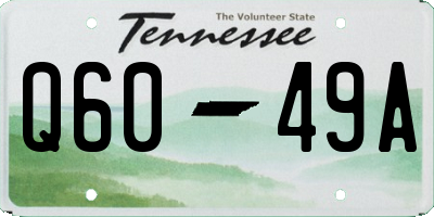 TN license plate Q6049A