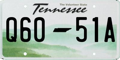 TN license plate Q6051A