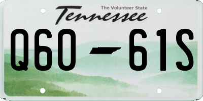TN license plate Q6061S