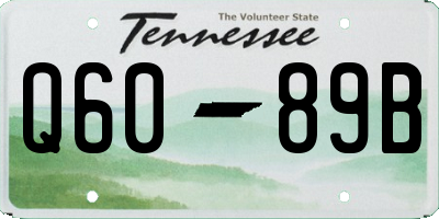 TN license plate Q6089B