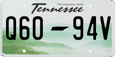 TN license plate Q6094V
