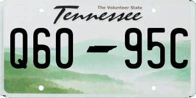 TN license plate Q6095C