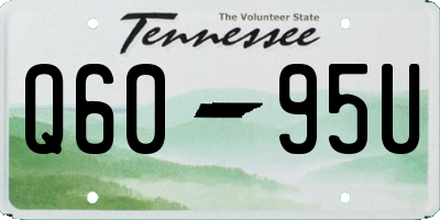 TN license plate Q6095U