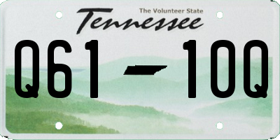TN license plate Q6110Q