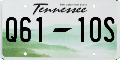TN license plate Q6110S