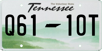 TN license plate Q6110T