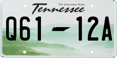 TN license plate Q6112A
