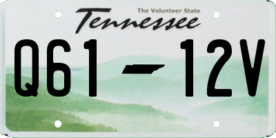 TN license plate Q6112V