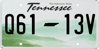 TN license plate Q6113V