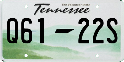 TN license plate Q6122S